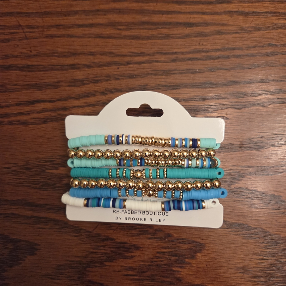 Re-Fabbed Botique By: Brooke Riley Beaded Bracelet Set